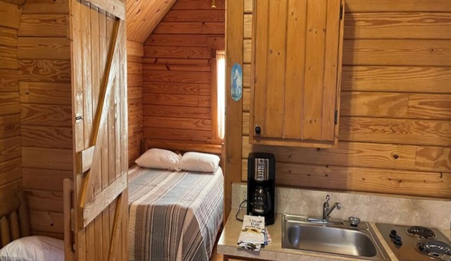 Cozy cabin hideaway with kitchen