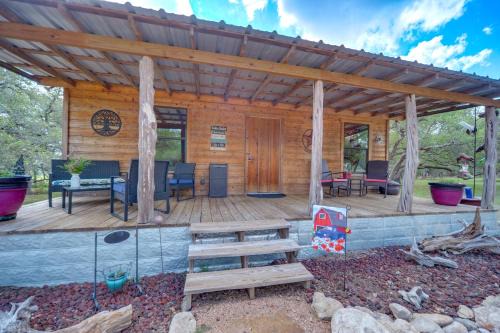 Cozy Cabin Hill Country Escape with Views