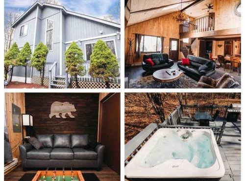 Cozy Cabin in Pocono Farms with Hot tub Fire pit and close to many attractions