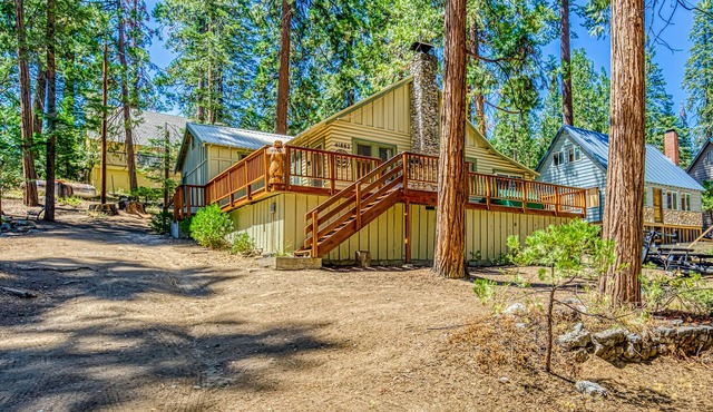 Cozy cabin in the trees with deck, grill, wood-burning fireplace, WiFi, & W/D