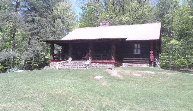 Cozy cabin in the woods