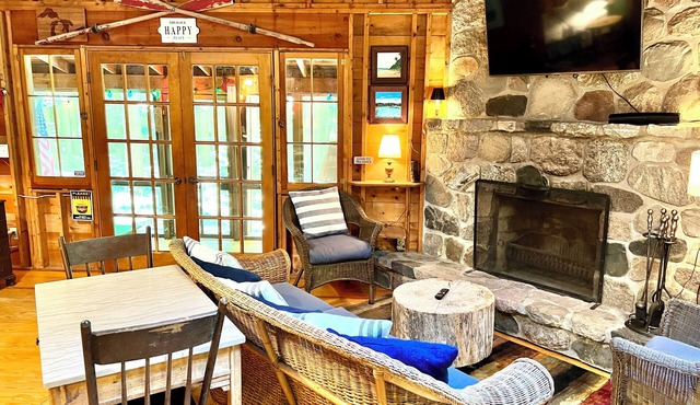 Cozy cabin in the woods