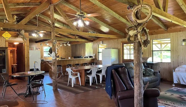 Cozy cabin located on 168 acres of quiet country living.