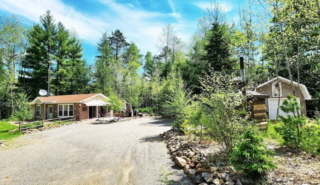 Cozy cabin on 5 acres of wooded land!