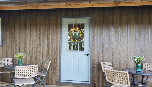 Cozy cabin overlooking an exotic animal farm!