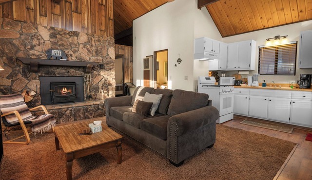 Cozy Cabin - Quiet Area, Fireplace, Smart TV, Fenced Yard