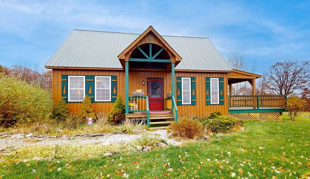 Cozy Cabin tucked away in the hills with a pond, fire pit and large yard