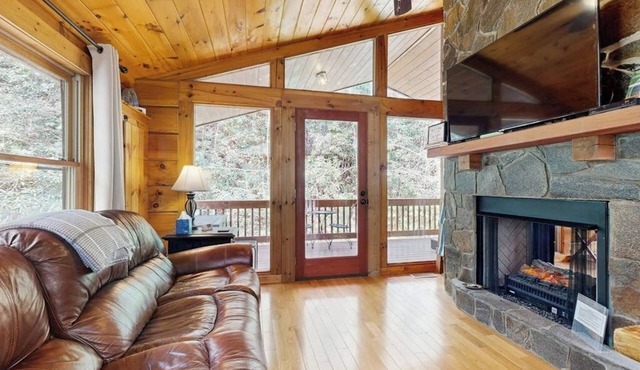 Cozy Cabin w/ Hot Tub in the Nantahala Gorge, Firepit, Fireplace,Patio, W/D