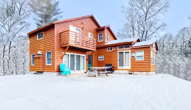 Cozy cabin w/mountain view, close to skiing, dog friendly, firepit, deck, wifi