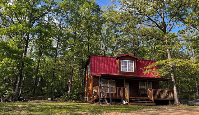 Cozy cabin with beautiful view of the meadow from porch-access to pond & meadow