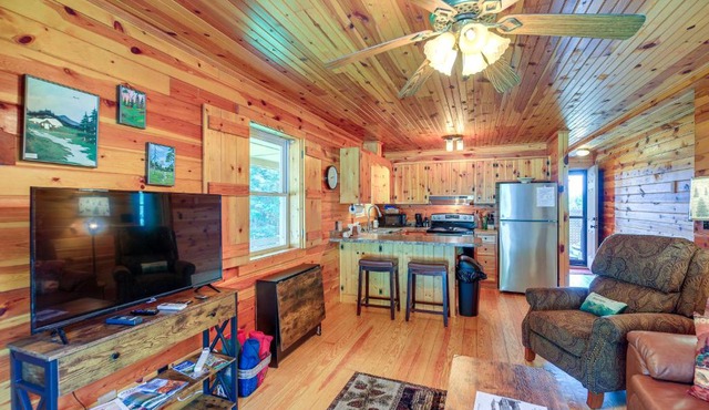 Cozy Cabin with Deck and Hot Tub in Blue Ridge Mtns!