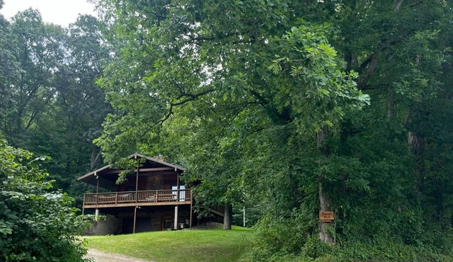 Cozy cabin with indoor fire place
