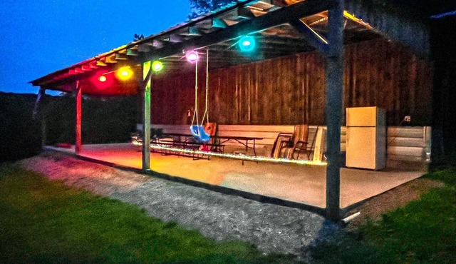 Cozy Cabin with Swimming Pond and Patio for gatherings