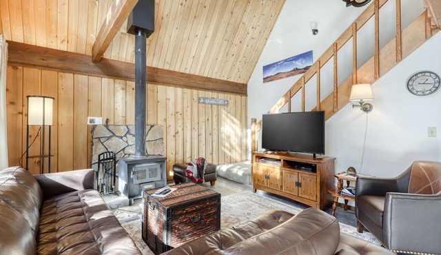 Cozy cabin with three decks, EV charger, & SHARC Passes - dog-friendly