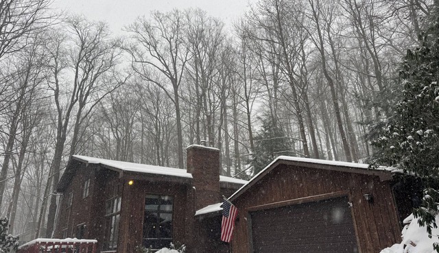 Cozy Camp Hope Lake Lodge with the lifts and slopes nearby to be ski in and out.