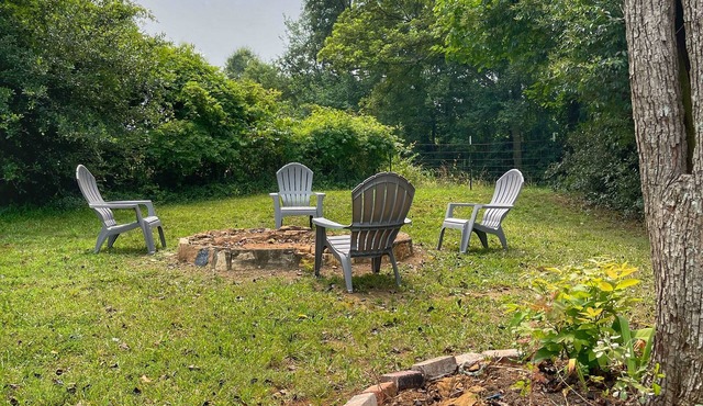 Cozy Carolina Cottage, 1940s nostalgia, firepit & patio