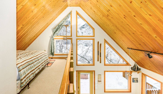 Cozy chalet with breathtaking views, & walk to slopes - dogs welcome