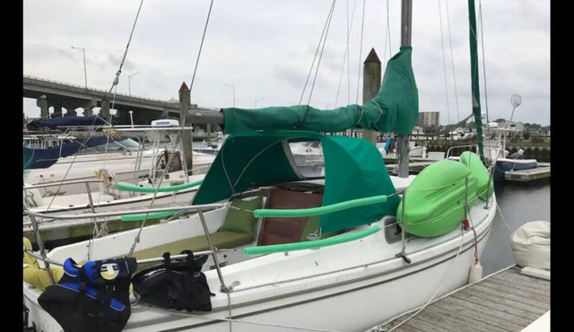 Cozy, Comfy And Quaint Green Sailboat