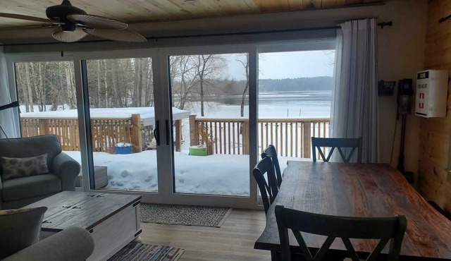 Cozy cottage on a private beach.