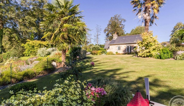 Cozy Cottage with Garden, Terrace, and Pond near Villedieu-les-Poêles