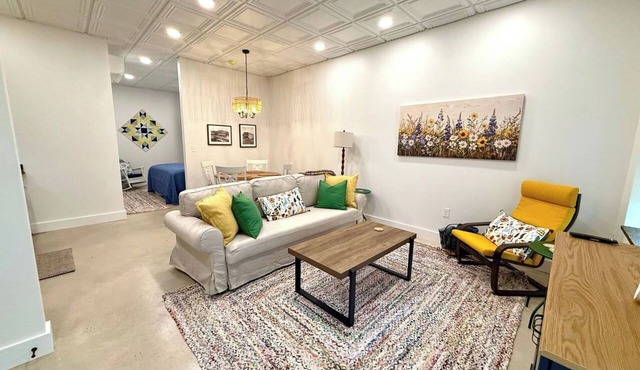 Cozy Cure is a modern farmhouse Alcove studio in downtown Pilot Mountain