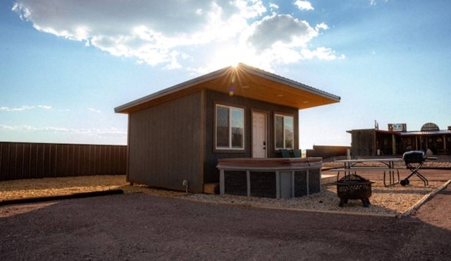 Cozy Desert Cabin with Canaan Views and Hot Tub