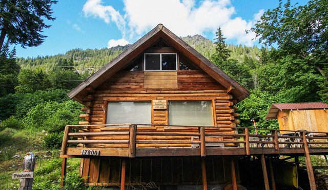 Cozy, dog-friendly cabin w/a great deck, partial lake views, & beach access