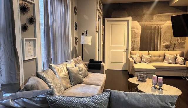 Cozy Downtown Buffalo 2BR/2BA near clubs, arena, dining, and nightlife.