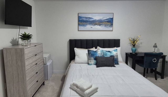 Cozy Ensuite Modern Bedroom