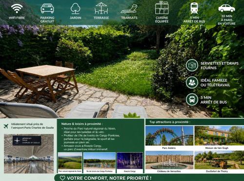 Cozy Family House - Garden & Parking - Near Paris