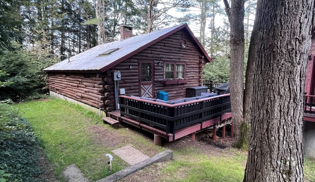 Cozy, family-sized log cabin in NH White Mountains!
