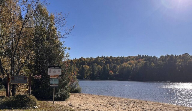 Cozy Forest Chalet in a Private Domain – Beaches, Lake & Ski Nearby