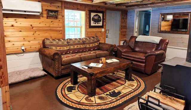 Cozy Forest Earth Cabin with 96 acres of wildlife and hummingbird watching