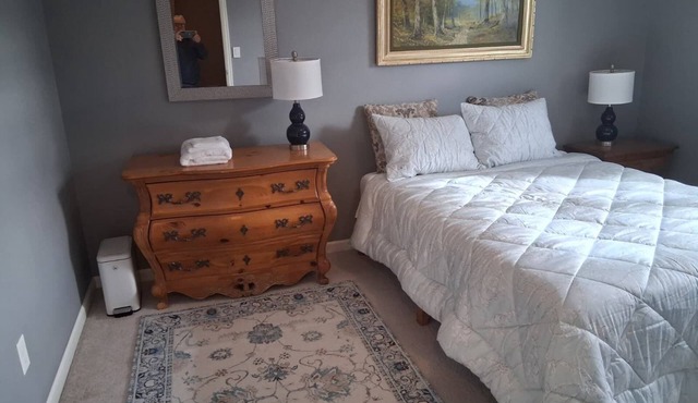 Cozy furnished bedroom in a shared house