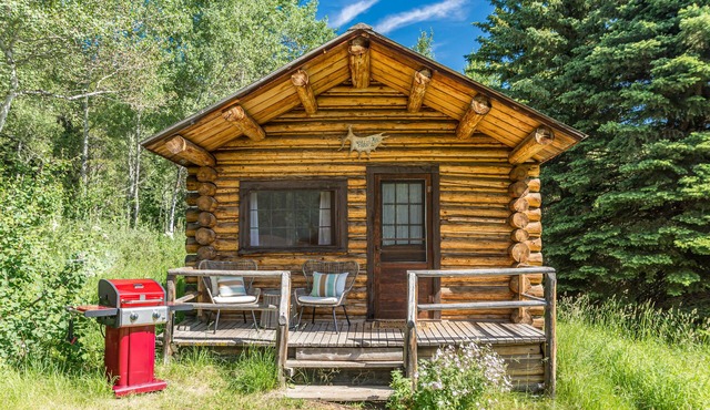 Cozy Historic Log Cabin on Trail Creek Ranch