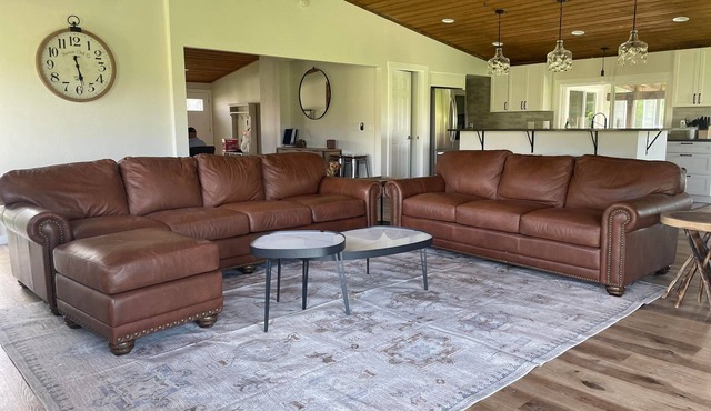 Cozy home, sweeping views, minutes from biking, hiking, fishing, rafting.