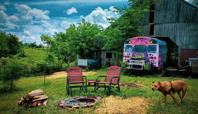 Cozy Hot Tub “Love Bus” near Augusta, Kentucky