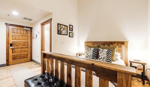 Cozy hotel-style interior queen room