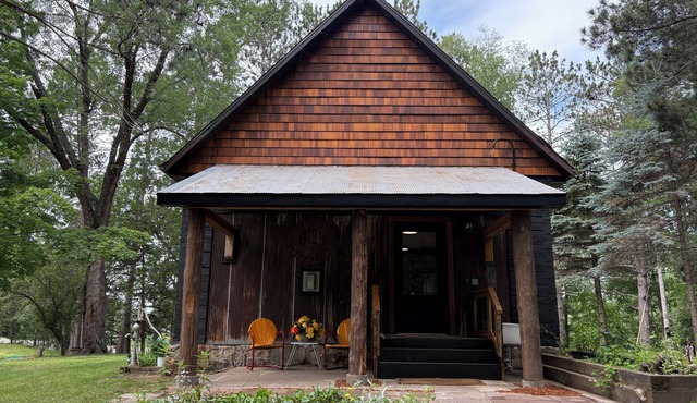 Cozy Lake Cabin in Restored 1894 Schoolhouse—Perfect Escape.