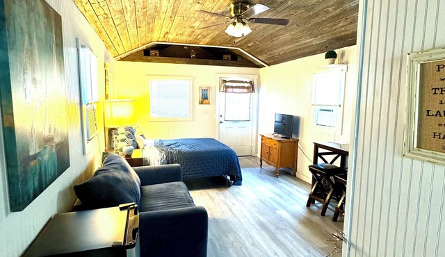 Cozy Lake Front Studio Cabin - Wifi/AC/Queen Bed/Twin Sleeper/Lake View- Cabin 3