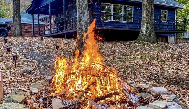 Cozy Lake View Cabin on Lake Wallenpaupack with beach area access!