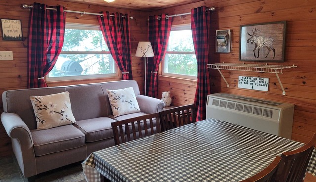Cozy lakefront cottage near Algonquin with a private dock.