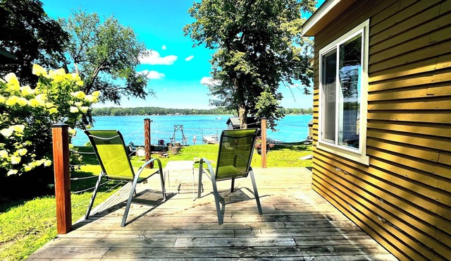 Cozy Lakefront Cabin, Dock, Fire Pit & Sunset ViewsnTiny Barn - Cabin 4