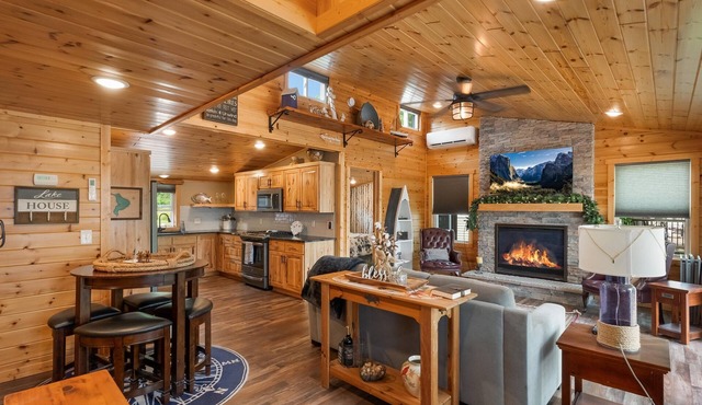 Cozy Lakefront Cabin with Modern Comforts & Scenic Views