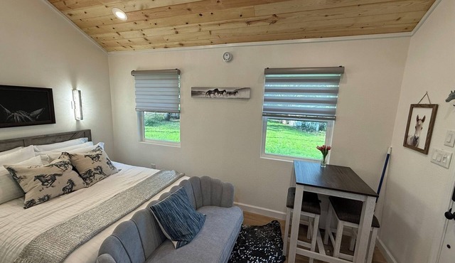 Cozy lakefront equestrian cabin near enchanting Mt Dora