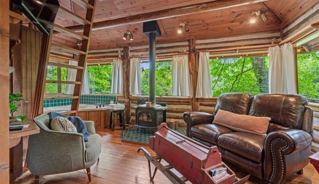 🐠COZY LAKEVIEW CABIN🌲 - Jetted Tub, Fireplace, WiFi + 3 miles to Dwtn Eureka