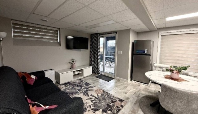 Cozy Lakeview walk-out basement