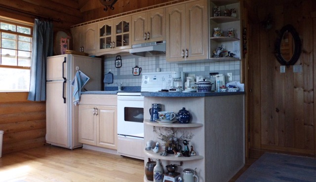 Cozy log cabin with fantastic views and 2 bathrooms