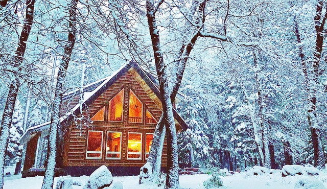 Cozy Log Cabin on 3 Acres Near Lassen Volcanic National Park