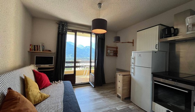 Cozy Mini T2 in Barcelonnette - For 4, sunny balcony